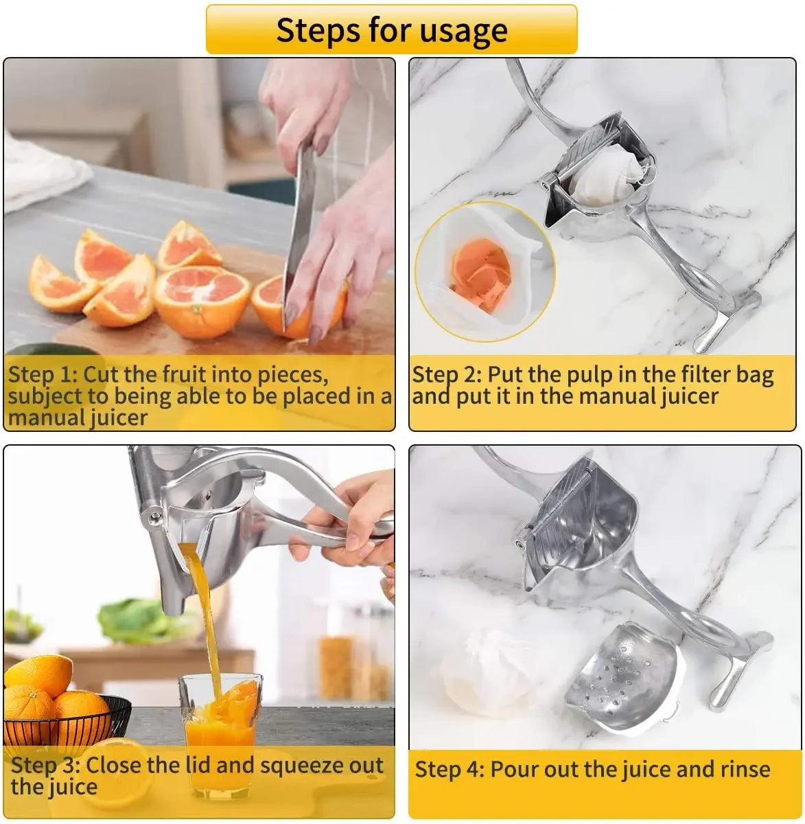 Hand Pressed Fruit Juicer