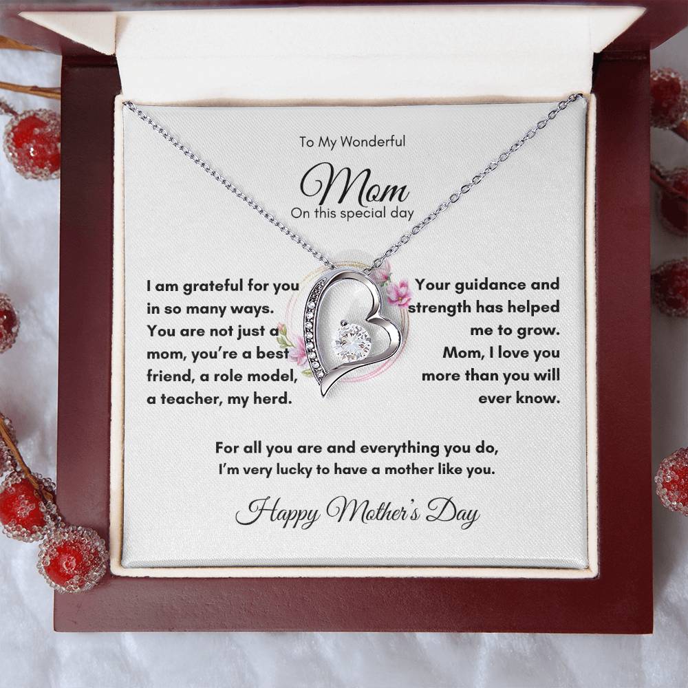 Gift For Mom I Forever Love Necklace I Mother's Day Gift