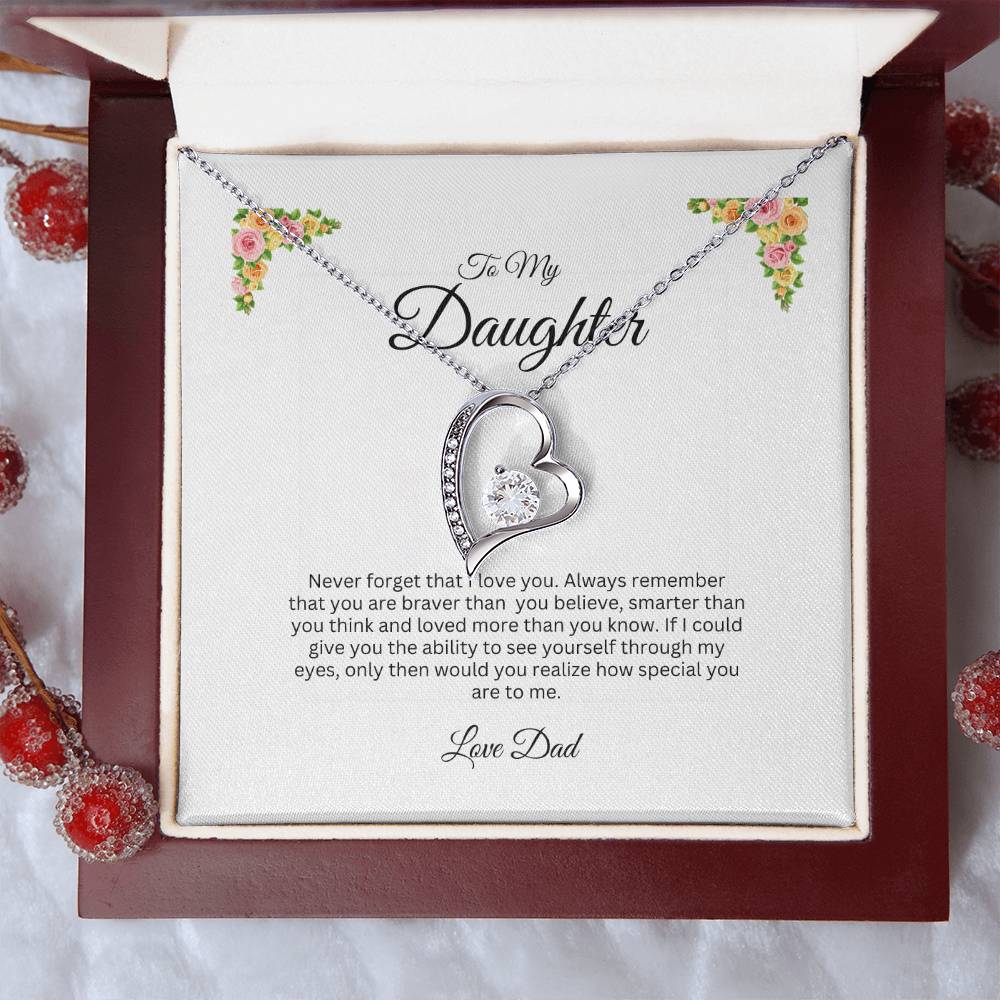 To My Daughter / Forever Love Necklace / My Life, My Love Always