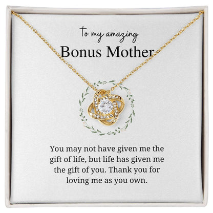 Bonus Mom I Love Knot Necklace