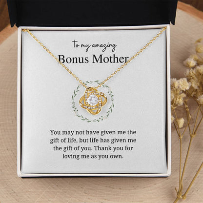 Bonus Mom I Love Knot Necklace