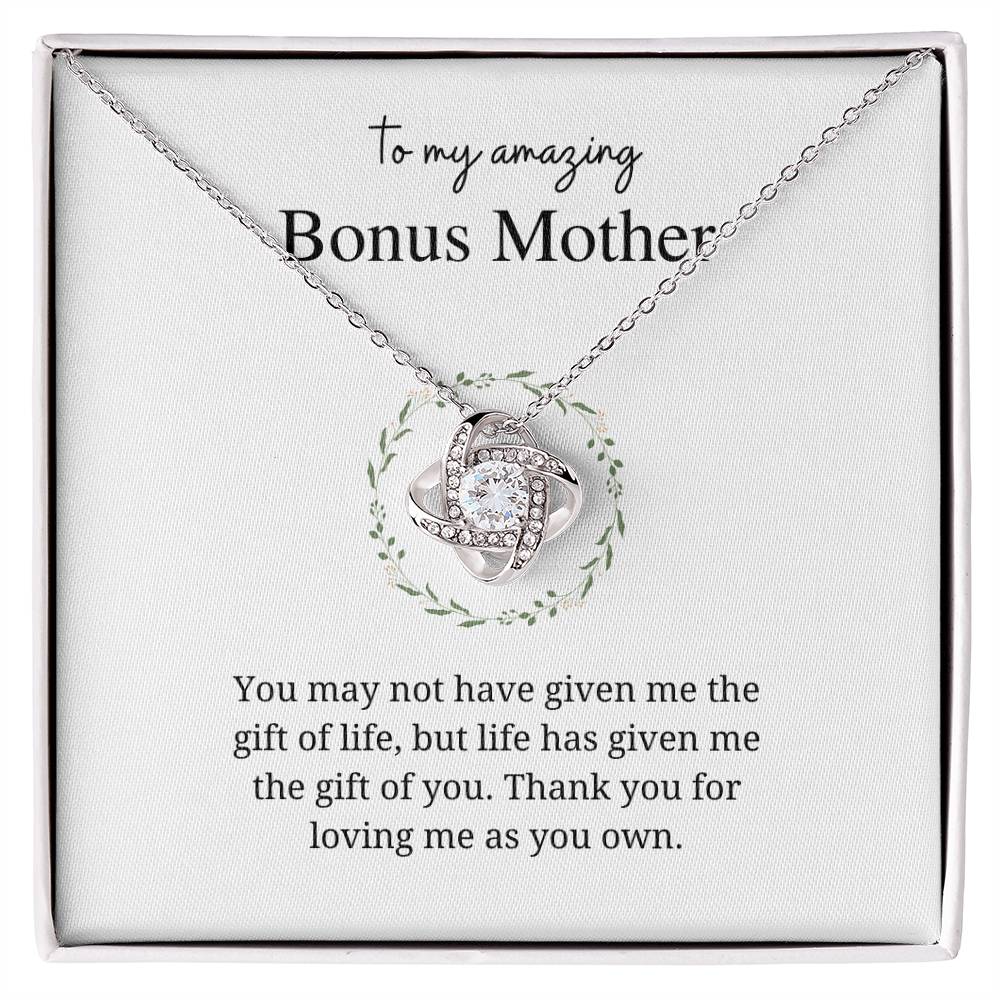 Bonus Mom I Love Knot Necklace