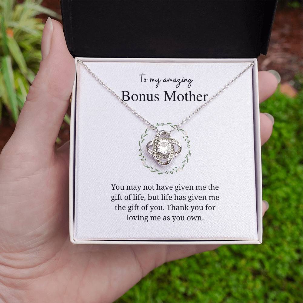 Bonus Mom I Love Knot Necklace