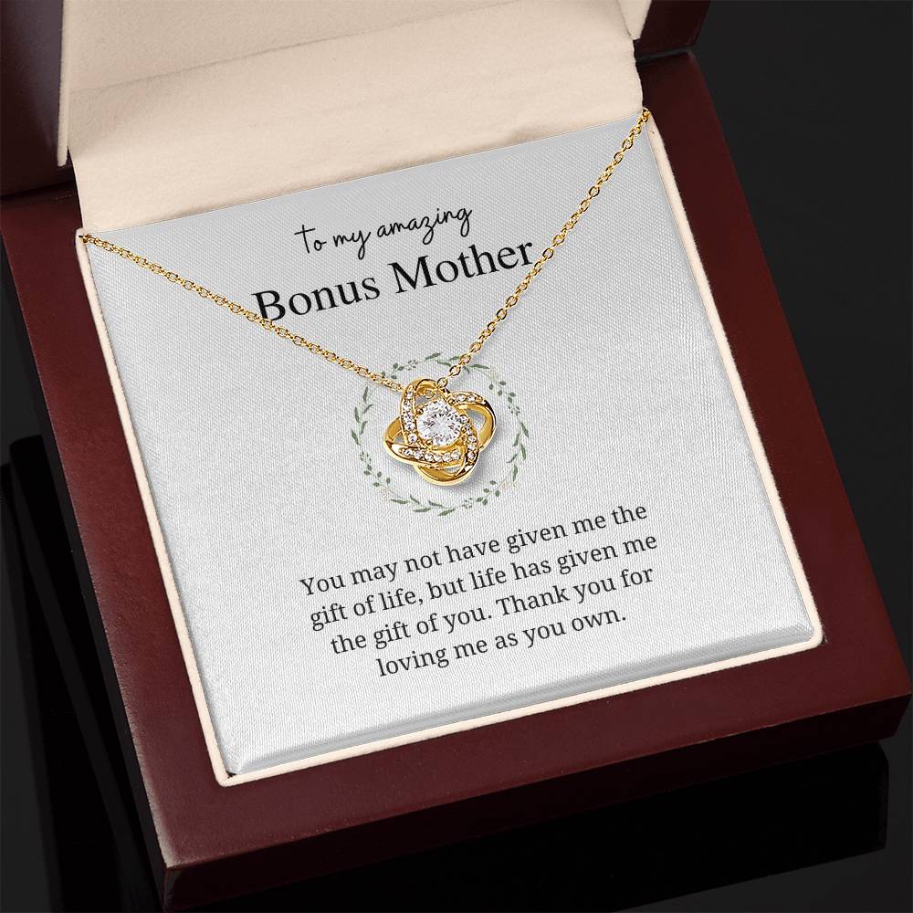 Bonus Mom I Love Knot Necklace