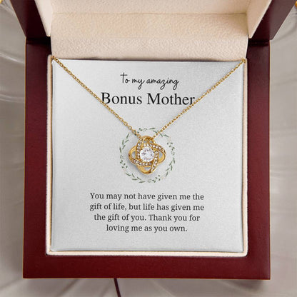 Bonus Mom I Love Knot Necklace