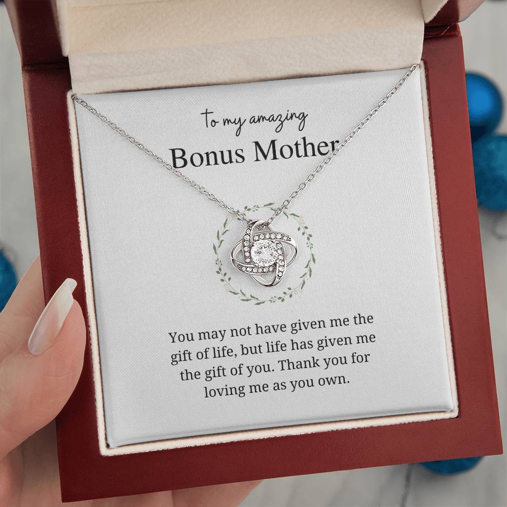 Bonus Mom I Love Knot Necklace