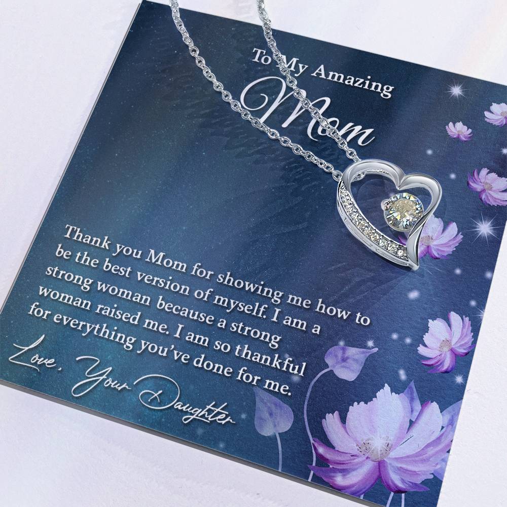 To My Amazing Mom | Forever Love Necklace I My Life, My Love Always