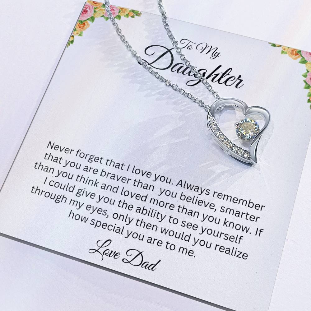 To Daughter I Forever Love Necklace I My Life, My Love Always