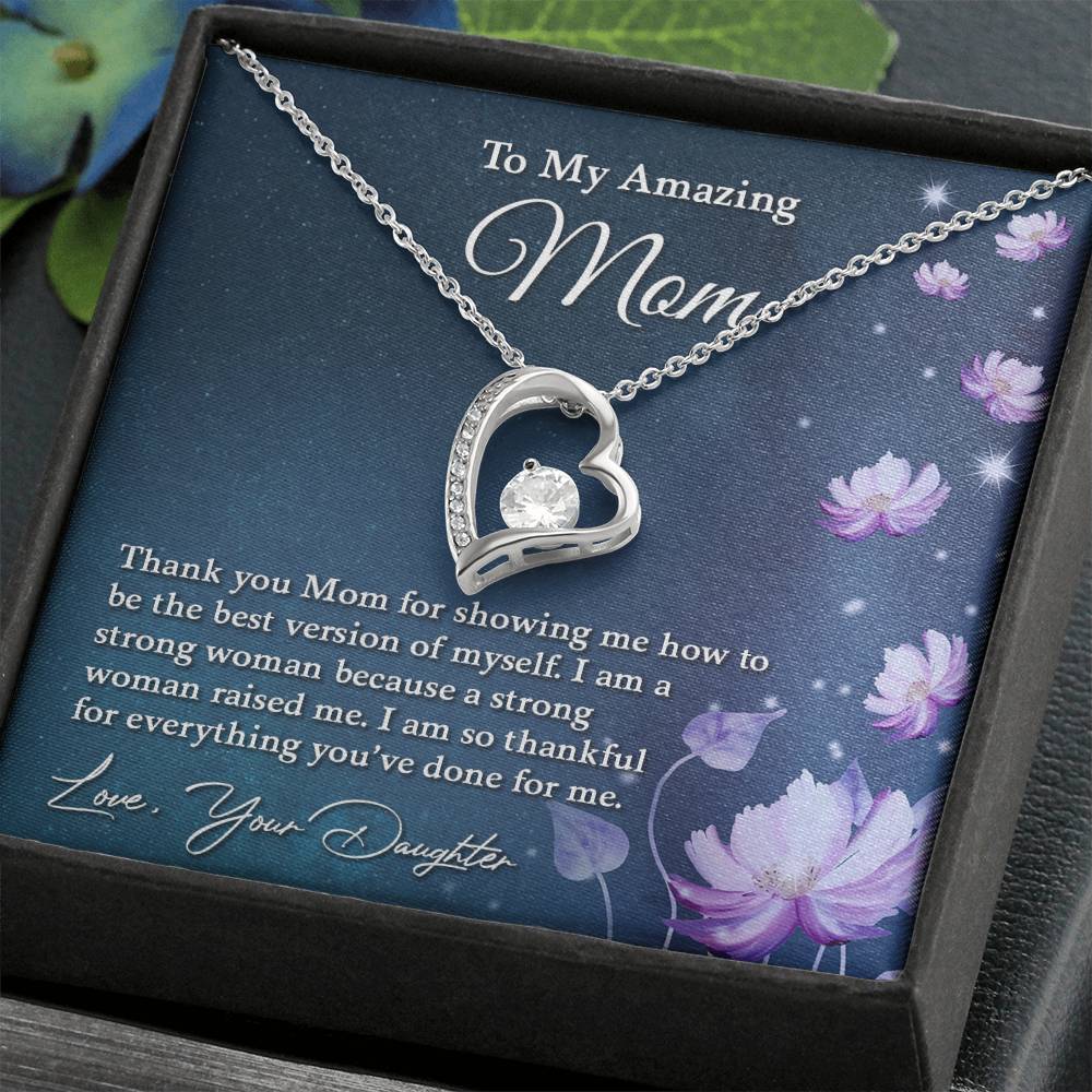 To My Amazing Mom | Forever Love Necklace I My Life, My Love Always