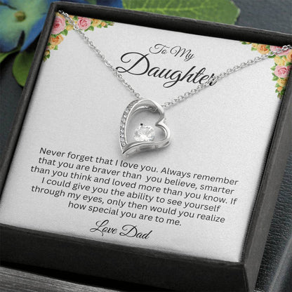 To Daughter I Forever Love Necklace I My Life, My Love Always