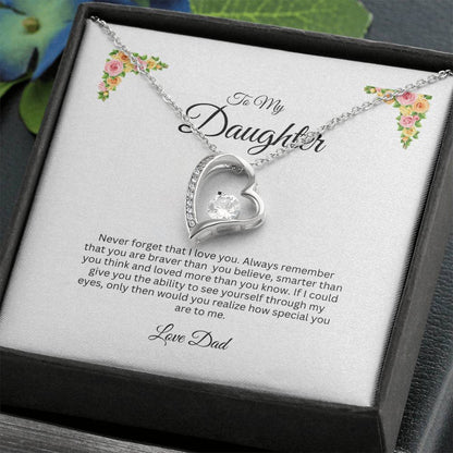 To My Daughter / Forever Love Necklace / My Life, My Love Always