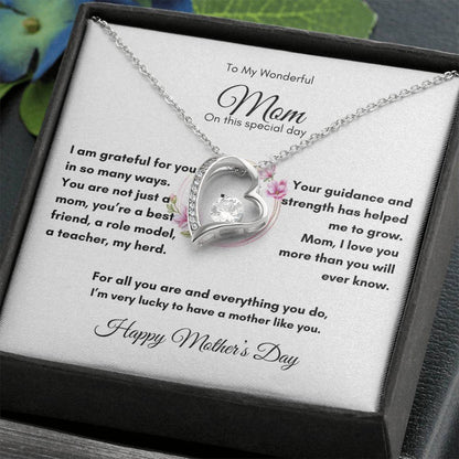 Gift For Mom I Forever Love Necklace I Mother's Day Gift