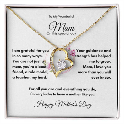 Gift For Mom I Forever Love Necklace I Mother's Day Gift