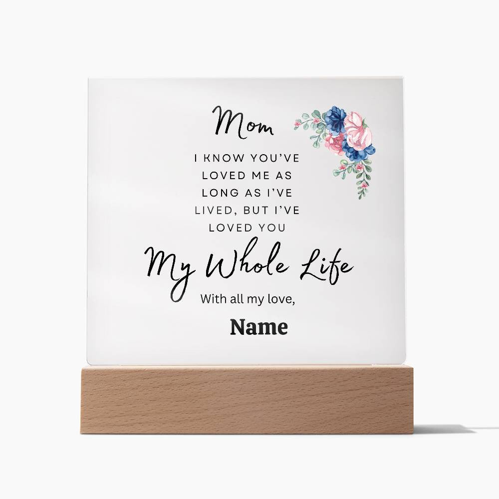 Gift For Mom I Acrylic Square Plaque-Personalized